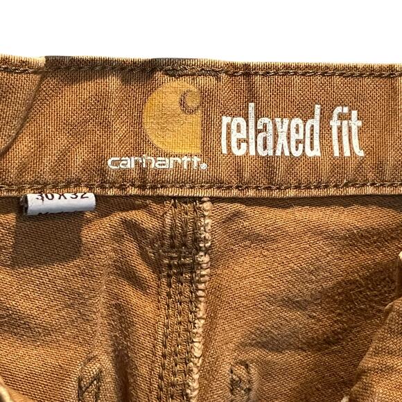Vintage Carhartt Cropped Double Knee Carpenter Work Pants Size 30 x 32 - Picture 8 of 9